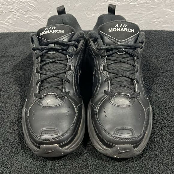 ?NIKE Air Monarch IV 415445-001 Black Low Top Sneakers Men Sz 10.5 - EXCELLENT main image 9